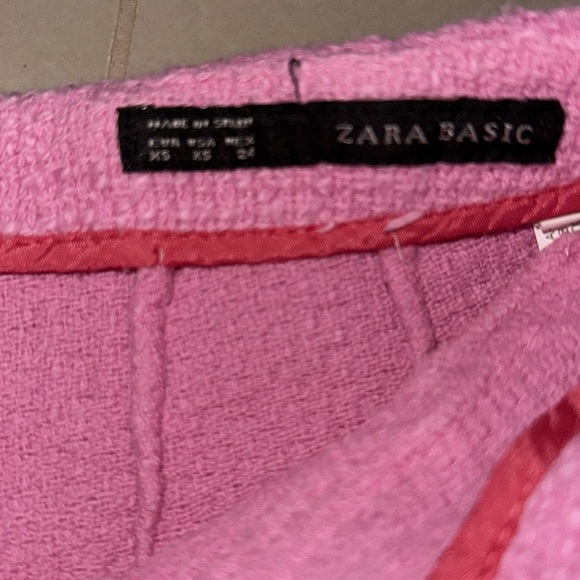 🛍️ 3/$25 Pink Tweed Women Micro Shorts Zara XS - Picture 3 of 4